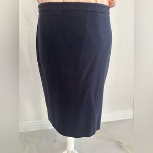 BCBGMaxAzria Navy Midi Skirt
